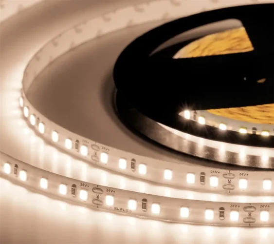 Лента светодиодная 600SMD диодов (2835) тип В, 24В, 5м, белый нейтральный - фото