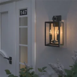 Уличный настенный светильник Candle D 35150/D темно-серый (058478)