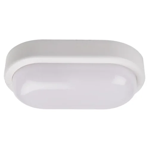 Светильник светодиодный 'Банник' PBH-PC2-OA 8Вт 4000К IP65 ЖКХ ДБП овал. пылевлагозащ. бел. JazzWay 1035653 - фото