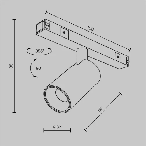 Трековый светильник Фокус / Focus Led Basity 3000K/6000K 5Вт 36° (Черный) TR176-1-5WTW-M-B - фото 10