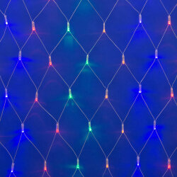 ULD-N4207-320-DTA MULTI IP20 Сетка светодиодная, 4.2х0.75 м, 320 led, разноцветная, с контроллером, провод прозрачный, IP20