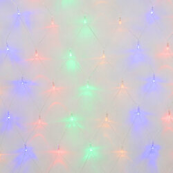 ULD-N4207-320-DTA MULTI IP20 Сетка светодиодная, 4.2х0.75 м, 320 led, разноцветная, с контроллером, провод прозрачный, IP20