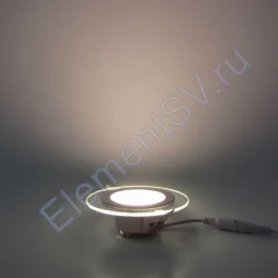 Светодиодный светильник встраиваемый IC-RW D100 (6W, Warm White)