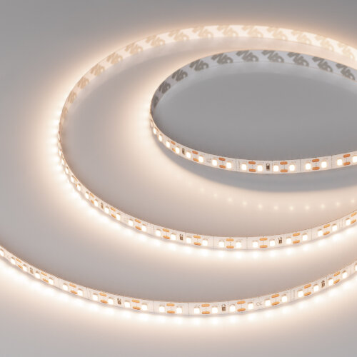 Светодиодная лента FC-A120-8mm 24V Warm3500-CX1 (5 W/m, IP20, 5m) (Arlight, резка 1 светодиод) - фото 1