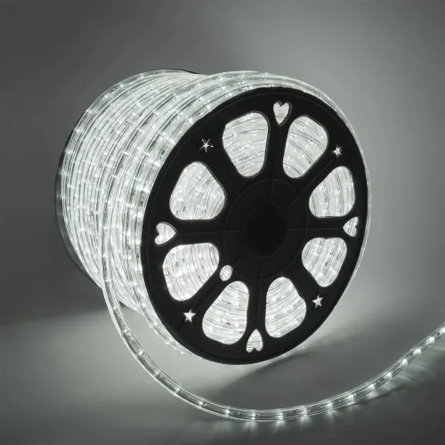 Светодиодный Дюралайт Ø13 мм Дневной 220В, 36 LED/м, Свечение 360°, IP65, Бухта 100м. Фото 1.