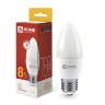 Лампа светодиодная LED-СВЕЧА-VC 8Вт 230В Е27 3000К 760Лм IN HOME - Фото