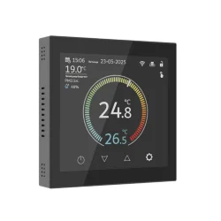 Умный сенсорный терморегулятор с LCD дисплеем черный W1851108