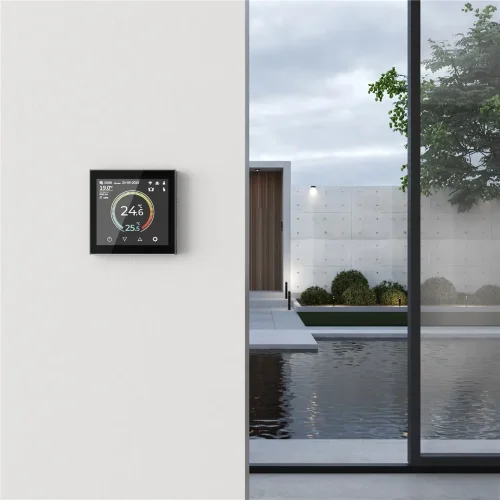 Умный сенсорный терморегулятор с LCD дисплеем черный W1851108 - фото 4