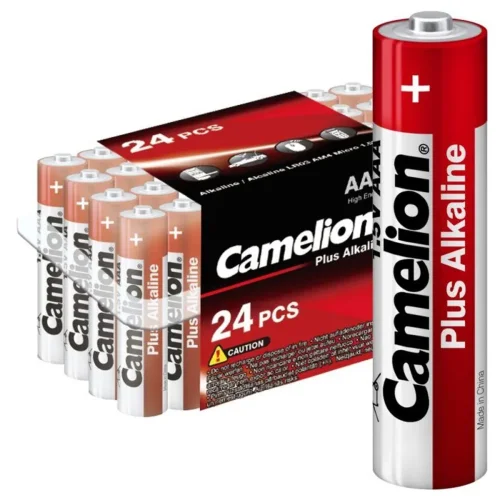 Элемент питания алкалиновый AAA/LR03 1.5В Plus Alkaline LR03-PB24 (уп.24шт) Camelion 7615 - фото 2