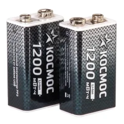 Аккумулятор крона Li-ion 9В 1200мВт.ч (блист.1шт) КОСМОС KOCLi9V1200mAh1BL