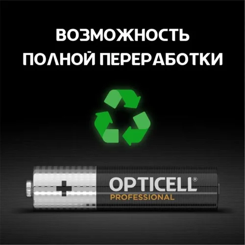 Элемент питания алкалиновый AAA/LR03 (блист. 4шт) Professional Opticell 5052002/6052002 - фото 6