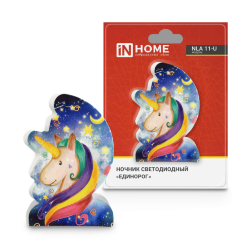Ночник светодиодный NLA 11-U ЕДИНОРОГ с выкл 230В IN HOME