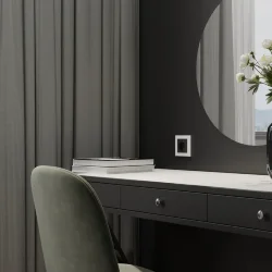 Рамка из поликарбоната на 1 пост Slab белый софт W0012961