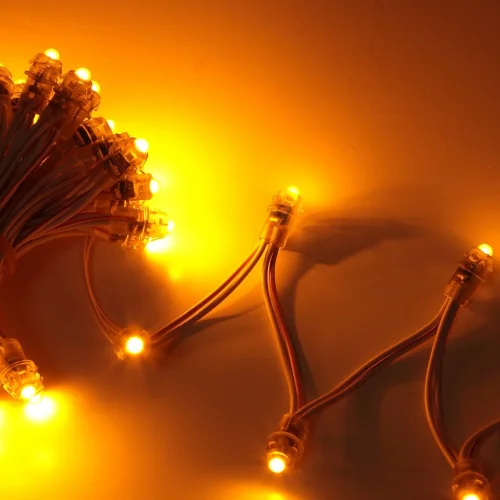 Светодиодный модуль пальчиковый MOD74 (12V, yellow, 9mm) - фото I