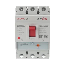 Выключатель автоматический MGS250 3P 160-200A 36kA YON MGS250N-3TAMF0200