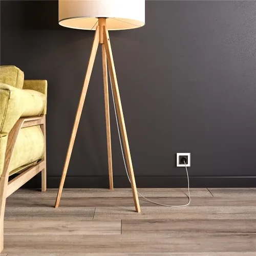 Умная встраиваемая розетка с заземлением с защитными шторками (черный матовый) W1171608 - фото 3