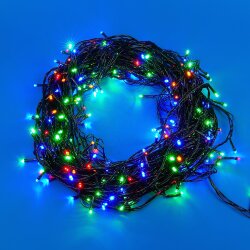 ULD-S10000-1000-DGA MULTI IP20 Гирлянда светодиодная, 100м, 1000 светодиодов, Разноцветный свет, Провод зеленый