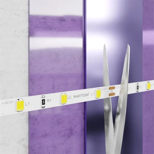 Светодиодная лента 12В 2835 4,8Вт/м 3000K 5м IP20 5мм (Белый) - фото 6