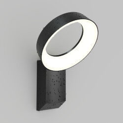 Настенный светодиодный уличный светильник SANVIK, IP65, 12 Вт, 3000К, черный, алюминий, Denkirs DK9712-BK