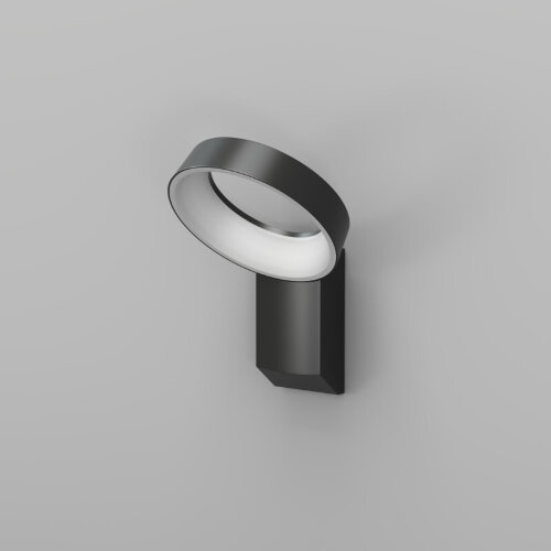 DK9712-BK Настенный светодиодный уличный светильник SANVIK, IP65, 12 Вт, 3000К, черный, алюминий. Фото 2