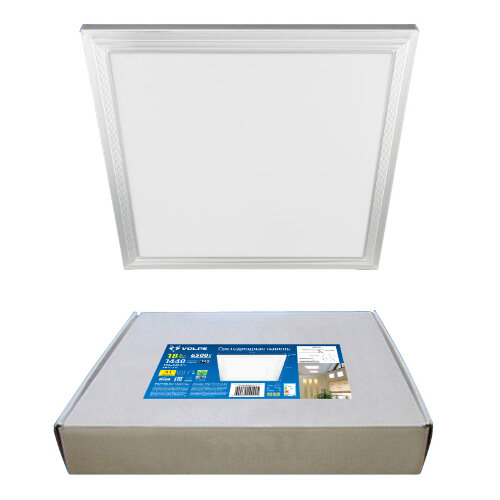 ULP-Q107 3030-18W/4000K WHITE Светильник светодиодный потолочный универсальный. Белый свет (4000K) Рассеиватель «матовый». В комплекте с и/п. Корпус белый. ТМ Volpe - фото