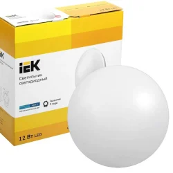 Светильник светодиодный ДПБ 1001 12Вт 4000К IP20 круг бел. IEK LDPB0-1001-12-4000-K01