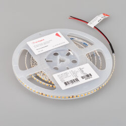 Светодиодная лента RT-А160-5mm 24V Warm3000 (15 W/m, IP20, 2835, 5m) (Arlight, Открытый) 037813