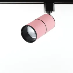 Светодиодный светильник трековый JH-GDD-X10 2L PX82 (10W, 220V, day white, розовый корпус)