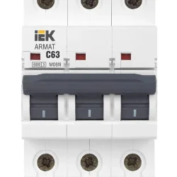 Выключатель автоматический модульный 3п C 63А M06N ARMAT IEK AR-M06N-3-C063