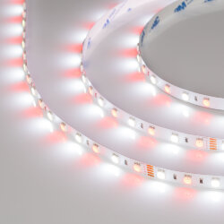Светодиодная лента RT-В60-10mm 24V RGBW-White (14.4 W/m, IP20, 5060, 5m) (Arlight, Открытый) 018325(2)