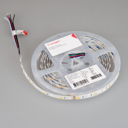 Светодиодная лента RT-В60-10mm 24V RGBW-White (14.4 W/m, IP20, 5060, 5m) (Arlight, Открытый) 018325(2)