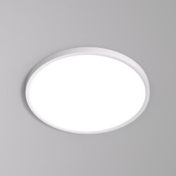 Накладной светильник THIN, IP40, 36W, 3000K/4000K/6500K, переключатель цветовой температуры на корпусе, белый, полимер, Denkirs DK6522-WH