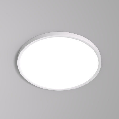 DK6522-WH Накладной светильник THIN, IP40, 36W, 3000K/4000K/6500K, переключатель цветовой температуры на корпусе, белый, полимер.