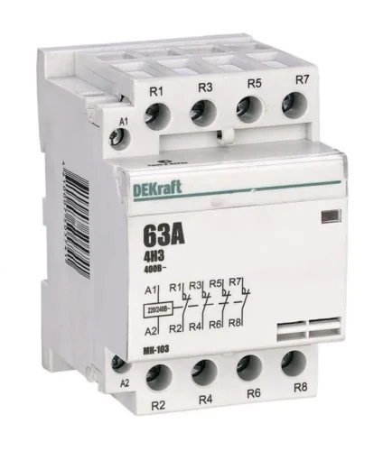 Контактор модульный МК-103 4НЗ 63А 230В DEKraft 18091DEK - фото