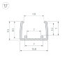 Профиль СОВ-GERM-8-L1000 (Arlight, Пластик) 032363 - фото 5
