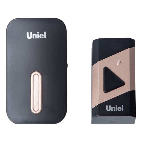 UDB-095W-R1T1-38S-BL-GL Звонок электронный, 220В, Радиус действия 150 м, Черный с золотистым - фото 3