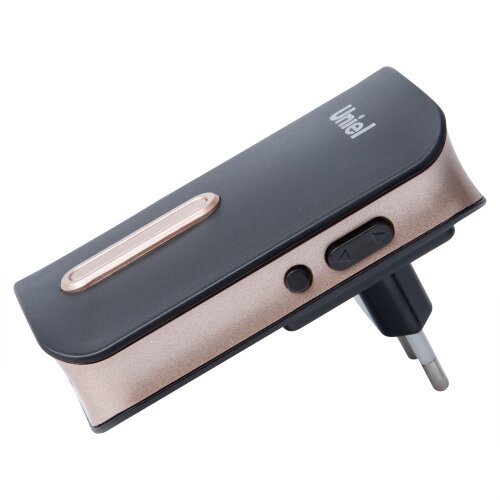 UDB-095W-R1T1-38S-BL-GL Звонок электронный, 220В, Радиус действия 150 м, Черный с золотистым - фото 4