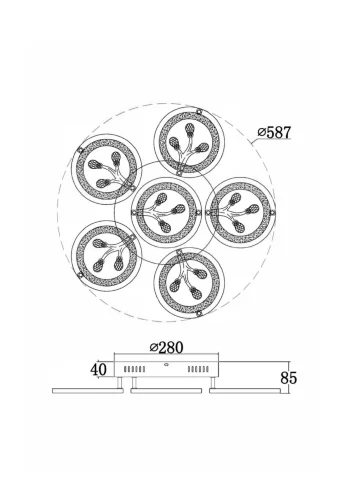 Потолочный светильник Freya FR10017CL-L92W (Белый) - фото 10