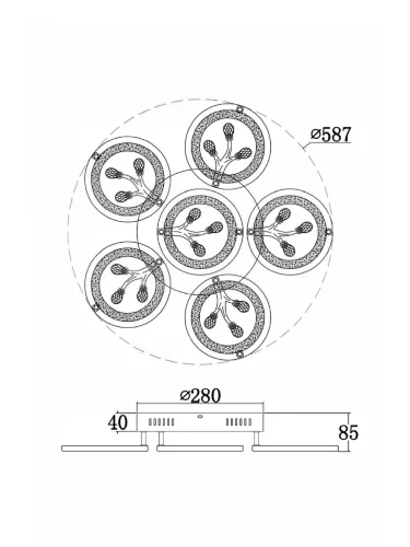 Потолочный светильник Freya FR10017CL-L92W (Белый) - фото 17