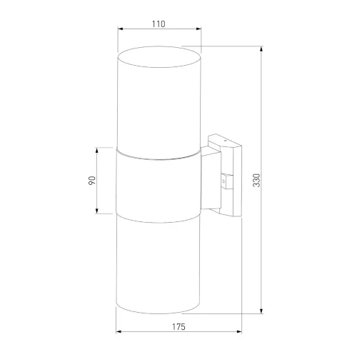 Уличный настенный светильник Roil чёрный IP54 35125/D - фото 6