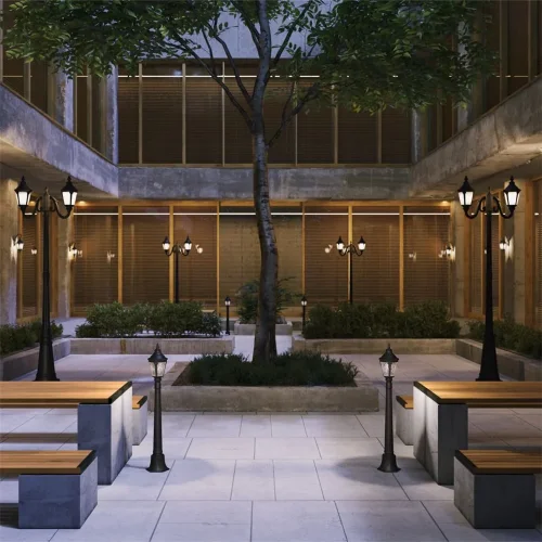 Ландшафтный светильник Goiri E27х1 60Вт IP 44 (Бронза Антик) - фото 9