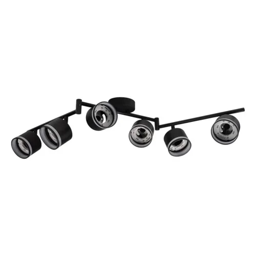 Светильник PCL-0906 max 20Вт (каждая лампа) 6xGX53 IP20 230В BL настен./потолочн. декор. под лампу JazzWay 5066960 - фото 2