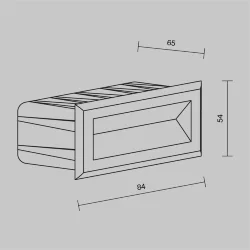 Подсветка для лестниц Bosca 3000К 3Вт IP 65 (Белый)