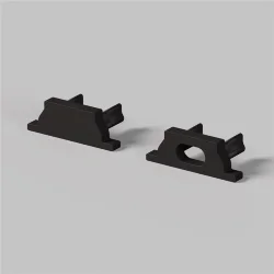 Комплект заглушек (для профиля ALM-1103-B-2M) 2 шт. ALM-1103-B-EC 642093 (Черный) 642093