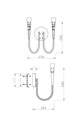 Настенный светильник (бра) Freya FR5253WL-02N (Никель) - фото 13