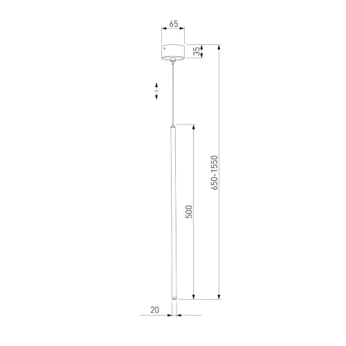 Подвесной светодиодный светильник Flinn 4W 4000K латунь 50263 LED - фото 4