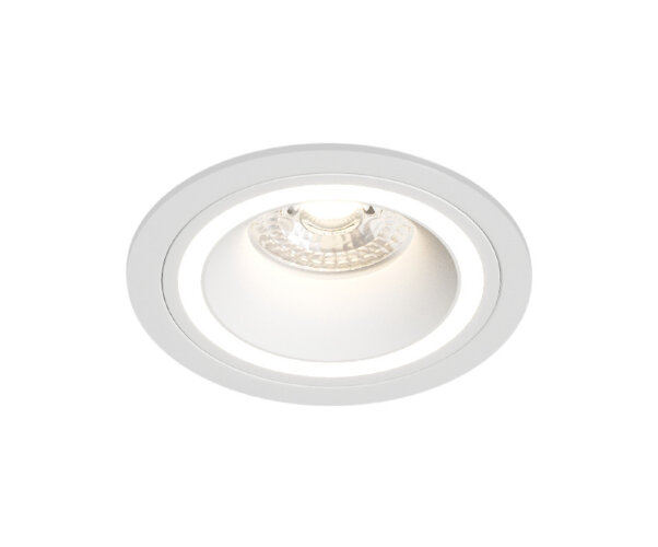 DK2060-WH Встраиваемый светильникIP 20, до 15 Вт, GU10, LED, белый, алюминий.