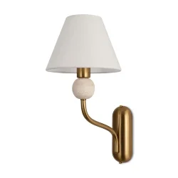 Настенный светильник (бра) Freya FR2058WL-01BS (Латунь)