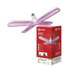 Лампа светодиодная LED-HP 40PRO-ФИТО полный спектр 40Вт 230В Е27 четыре лепестка IN HOME