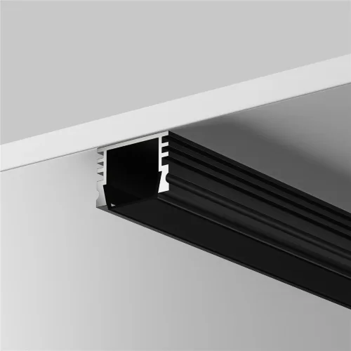 Рассеиватель для профиля 16x12 (Чёрный, 2 м), ALM-005-B-DF-2M 642024 (Черный) 642024 - фото 3